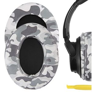 geekria quickfit replacement ear pads for sony wh-ch700n, wh-ch710n, wh-ch720n headphones ear cushions, headset earpads, ear cups cover repair parts (camo)