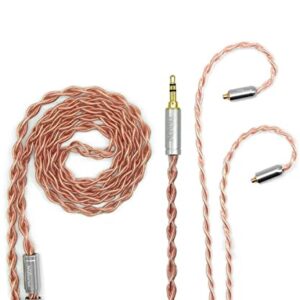 FAAEAL Upgraded Version of 8-core high-Purity Copper Earphone Cable,mmcx Connector for Shure SE846 SE535 SE215 SE315 SE425 UE900s MAGAOSI K5 LZ A4 A5 TIN Audio T2 T3 BGVP Earphones 4.9ft(3.5mm Plug)