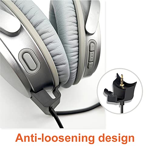 Detachable Replacement QC35 Headphone Boom Microphone Cable Cord Mute Switch Compatible with Bose QuietComfort 35 II (QC35 II) QC35 Gaming Headset​ for PC/ Laptop/ PS4/ PS5/ Xbox One Controllers