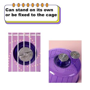 kathson Hamster Exercise Wheel 6.7 inch Silent Running Wheel for Gerbils Chipmunk, Dwarf Hamster, Mouse and Other Small Animals (Purple)