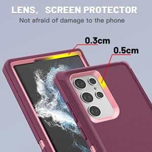 AICase for Galaxy S22 Ultra Case with Screen Protector,Heavy Duty Drop Protection Full Body Rugged Shockproof/Dust Proof Military Protective Tough Durable Phone Cover for Samsung S22 Ultra 6.8“