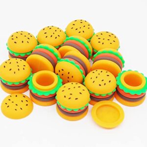 vitakiwi 5ml Hamburger Silicone Wax Container Non-stick Jars (3)