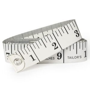 tape measure measuring tape for body, accurate dual scales standard & metric. soft flexible fiberglass. perfect scale measure for body weight loss medical measurement home art craft measurements