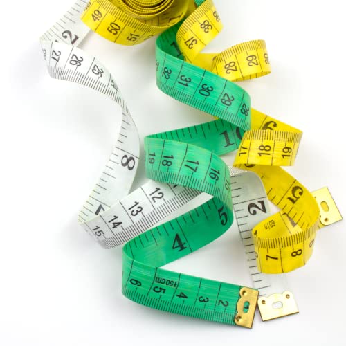 Tape Measure Measuring Tape for Body, Accurate Dual Scales Standard & Metric. Soft Flexible Fiberglass. Perfect Scale Measure for Body Weight Loss Medical Measurement Home Art Craft Measurements