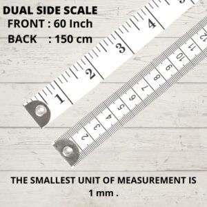Tape Measure Measuring Tape for Body, Accurate Dual Scales Standard & Metric. Soft Flexible Fiberglass. Perfect Scale Measure for Body Weight Loss Medical Measurement Home Art Craft Measurements