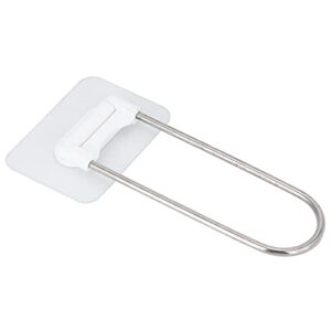 clothes hanger holder, clothes hanger organizer stainless steel u‑shape wall storage rack for bathroom balcony white
