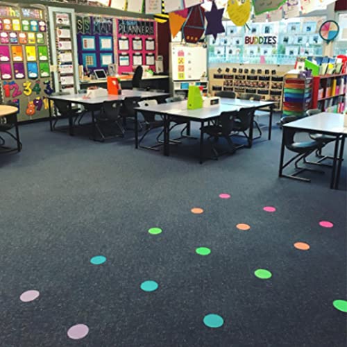 SitSpots® Alphabet Multi-Color Circle (Size 4") - Pack A-Z Circle Floor Dots for Classroom | The Original Sit Spots for Your Classroom Seating