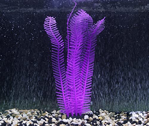 Penn-Plax Aqua-Plants High End Silicone Flow Plant Bundle – Sways with Water Flow – Lifelike Movement with Bright Vibrant Colors – Great for Modern Aquariums - 4pk Bundle