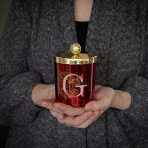 Harry Potter House Gryffindor Premium Scented Soy Wax Candle with Unique Aromatic Fragrance | 50-Hour Burn Time | Home Decor Housewarming Essentials, Wizarding World Hogwarts Gifts and Collectibles