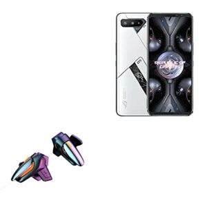 boxwave gaming gear compatible with asus rog phone 5 ultimate (gaming gear by boxwave) - touchscreen quicktrigger, trigger buttons quick gaming mobile fps for asus rog phone 5 ultimate - jet black