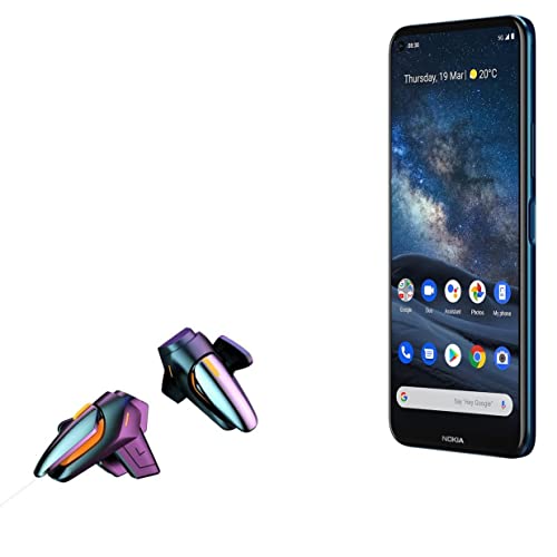 BoxWave Gaming Gear Compatible with Nokia 8.3 5G (Gaming Gear by BoxWave) - Touchscreen QuickTrigger, Trigger Buttons Quick Gaming Mobile FPS for Nokia 8.3 5G - Jet Black