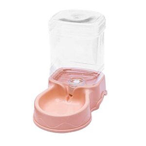 gazechimp Automatic Pet Feeder Water Dispenser Feeding Bowls Dish for Small Medium Large Dog Pets Kitten Big Capacity 3.5L, Pink Water Feeder