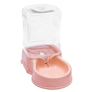 gazechimp Automatic Pet Feeder Water Dispenser Feeding Bowls Dish for Small Medium Large Dog Pets Kitten Big Capacity 3.5L, Pink Water Feeder