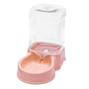 gazechimp Automatic Pet Feeder Water Dispenser Feeding Bowls Dish for Small Medium Large Dog Pets Kitten Big Capacity 3.5L, Pink Water Feeder