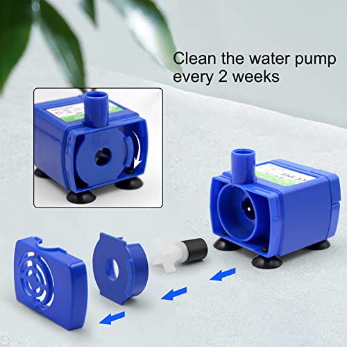 Cat Water Fountain Pump, Cirfifth Replacement Pump for Cat Fountain[DR-DC 160], Compatible with Multiple Pet Fountain