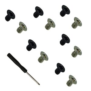 solo3 screws replacement for beats solo 3 screws, beats solo 2 screws, beats headband screws repair kit+screwdriver (6pcs silver+6pcs black)