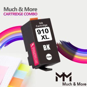 MM MUCH & MORE Compatible 910XL Black Ink Cartridge Replacement for HP 910 XL 3YL61AN to use with OfficeJet 8025e 8035e 8025 8035 8028 8022 8020 Printers (1-Pack)