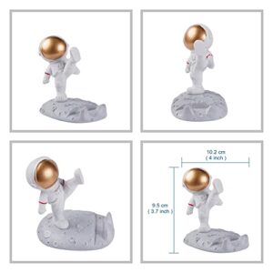 AuMoHall Astronaut Cell Phone Stand Creative Spaceman Phone Holder for Desktop Ornaments, Kicking Leg