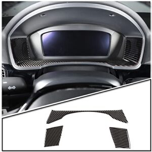 piugilh for 11th honda civic 2022 real carbon fiber car 3d sticker interior dashboard speed ​​decoration frame interior car accessories