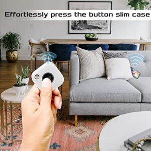 Seltureone Silicone Case Compatible for Tile Mate 2022 with Keychain, Anti-Scratch Lightweight Soft Protective Sleeve Skin Cover for Tile Mate Tracker 2022 (Device Not Included), White