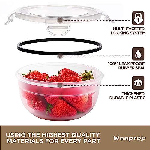 32 PCS Food Storage Containers with Airtight Lid(16 Stackable Plastic Containers with 16 Lids), 100% Leakproof & BPA-Free Container Sets with Lids for Kitchen Organization, Meal-Prep Lunch Containers