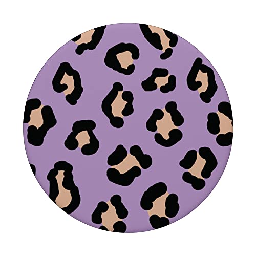 Cute Animal Soft Purple Cheetah Print Leopard Design PopSockets Swappable PopGrip