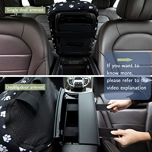 Cullaby Small Dog Car Seat Center Console for Small Dogs Under 15 lbs, Dog Booster Car Seat, Safe and Comfortable Pet Car Seat Puppy (Black)