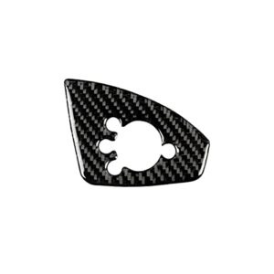 nc carbon fiber trim cover sticker compatible with audi tt 8n 8j mk123 ttrs 2008-2014 (carbon fiber a, door button cover b lhd)