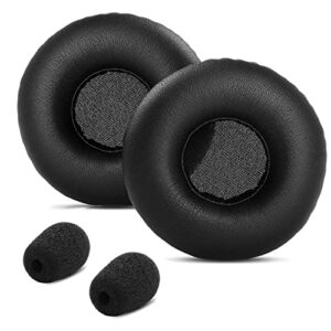 taizichangqin ear pads cushion mic foam kit replacement compatible with logitech h820e h650e wireless stereo usb pc headphone (upgrade earpads)