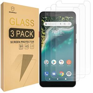 mr.shield [3-pack] designed for zte avid 589 [tempered glass] [japan glass with 9h hardness] screen protector with lifetime replacement