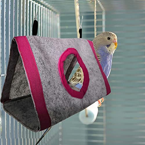 Pet Supplies Bird Nest Bed Keep Warm Shed Hut Breathable Triangle Parrot Hammock Winter Bird Sleeping Bed Bird Supplies Bird Nest Bed Large