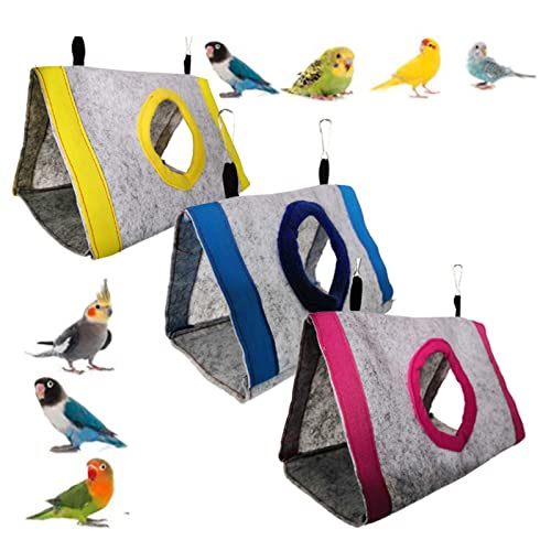 Pet Supplies Bird Nest Bed Keep Warm Shed Hut Breathable Triangle Parrot Hammock Winter Bird Sleeping Bed Bird Supplies Bird Nest Bed Large