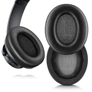 replacement ear pads for anker soundcore life q20 / q20 bt softer leather, luxurious memory foam, added thickness, enhanced noise isolation (black)