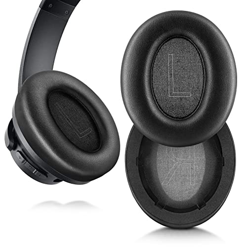 Replacement Ear Pads for Anker Soundcore Life Q20 / Q20 BT Softer Leather, Luxurious Memory Foam, Added Thickness, Enhanced Noise Isolation (Black)