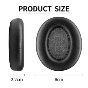 Replacement Ear Pads for Anker Soundcore Life Q20 / Q20 BT Softer Leather, Luxurious Memory Foam, Added Thickness, Enhanced Noise Isolation (Black)