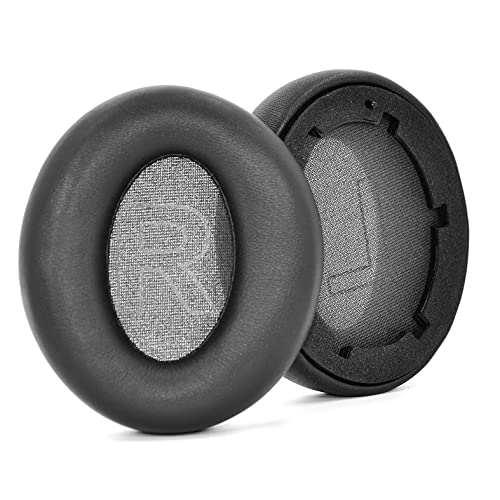 Replacement Ear Pads for Anker Soundcore Life Q20 / Q20 BT Softer Leather, Luxurious Memory Foam, Added Thickness, Enhanced Noise Isolation (Black)