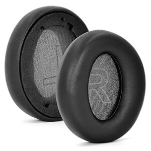 Replacement Ear Pads for Anker Soundcore Life Q20 / Q20 BT Softer Leather, Luxurious Memory Foam, Added Thickness, Enhanced Noise Isolation (Black)