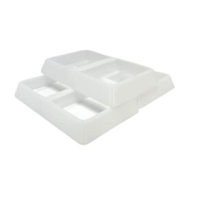 tray dividers for harvest right freeze dryer trays - fits small trays (3 sets (3 trays), white)