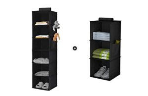 youdenova 6-shelf hanging closet organizer, 3-shelf closet hanging storage shelves