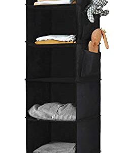 YOUDENOVA 6-Shelf Hanging Closet Organizer, 3-Shelf Closet Hanging Storage Shelves