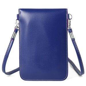 Cell Phone Crossbody Bag Purse Compatible for Galaxy S23 S22 Ultra A14 A23 A53 A13 A03s iPhone 14 Pro Max Pixel 7 Pro (Blue)