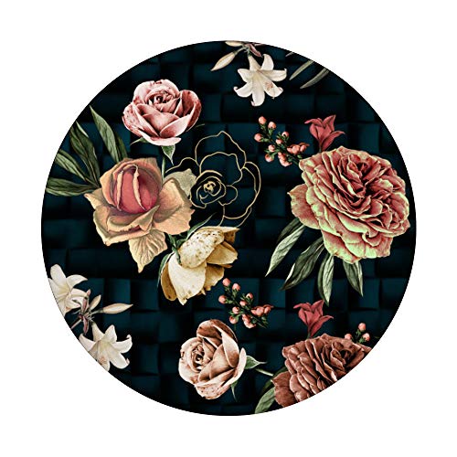 Vintage Floral Pink and White Flowers PopSockets Swappable PopGrip