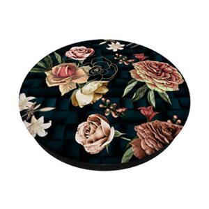 Vintage Floral Pink and White Flowers PopSockets Swappable PopGrip