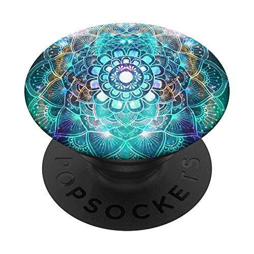 Watercolor Mandala In Galaxy Illustration Design PopSockets Swappable PopGrip