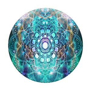 Watercolor Mandala In Galaxy Illustration Design PopSockets Swappable PopGrip