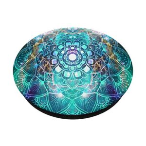 Watercolor Mandala In Galaxy Illustration Design PopSockets Swappable PopGrip