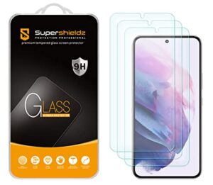 supershieldz (3 pack) designed for samsung (galaxy s22 plus 5g) tempered glass screen protector, anti scratch, bubble free