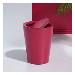 chenxiangta8 garbage can shake lid trash can office household trash can with lid living room bedroom cute creative bathroom waste paper basket garbage cans for kitchen (color : a)