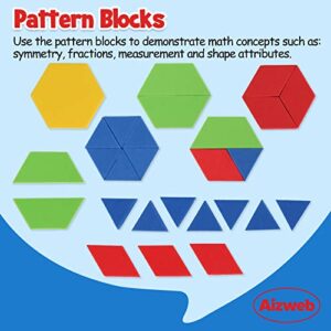 Take Home Versatile Math Manipulatives Kit for Kids Grade K-3,With Ten-Frames,Base Ten Blocks,Math Counters,Number Line,120 Number Chart,Pattern Blocks,Homeschool Supplies (Develops Early Math Skills)