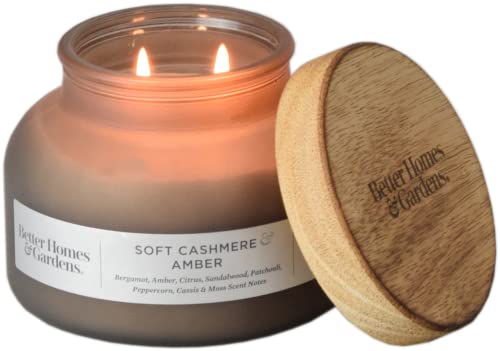 Better Homes & Gardens. 18oz Scented Candle, Soft Cashmere Amber 2-Pack, 34658